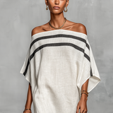 Vestido Maxi de Linho Minimalista