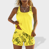 Penelope - Conjunto Tankini Elegante com Cobertura para a Barriga