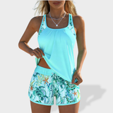 Penelope - Conjunto Tankini Elegante com Cobertura para a Barriga