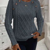 Francisca - Camisola de Malha com Botões