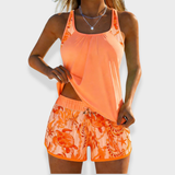 Penelope - Conjunto Tankini Elegante com Cobertura para a Barriga