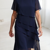 Lídia - Vestido Ruffle de Conforto Elegante