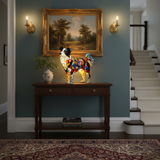 Border Collie - Lâmpada em vitral
