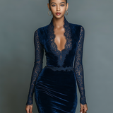 Teresa - Vestido midi elegante com decote em V