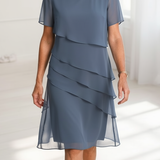 Juliette – Vestido Elegante Fluido com Folhos