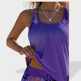 Penelope - Conjunto Tankini Elegante com Cobertura para a Barriga