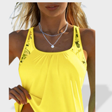Penelope - Conjunto Tankini Elegante com Cobertura para a Barriga
