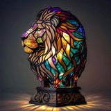 Leão - Lâmpada em Vitral