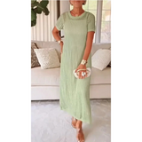 Bethany™ Vestido Maxi Longo com Recortes + Vestido Interior Oferta