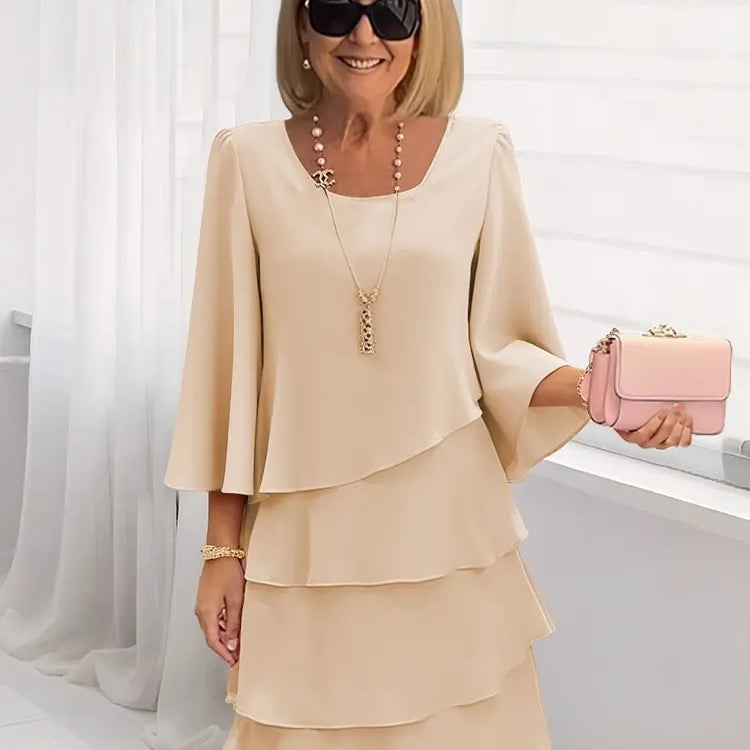 Catarina - Vestido Elegante e Confortável com Rendas