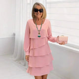 Madeleine – Vestido Elegante Fluido com Folhos