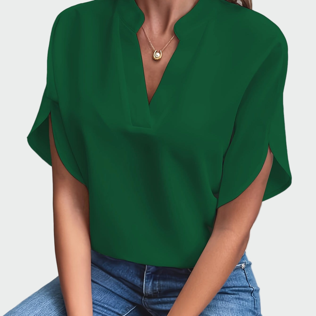 Camisa com estampa drapeada