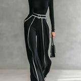 Vera - Conjunto elegante com detalhes em contraste