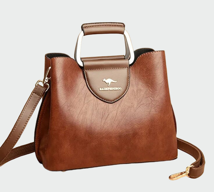 Bolsa de couro atemporal