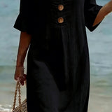 Vestido casual feminino.