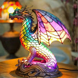 Dragão - Lâmpada em Vitral