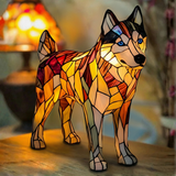 Husky - Lâmpada em vitral