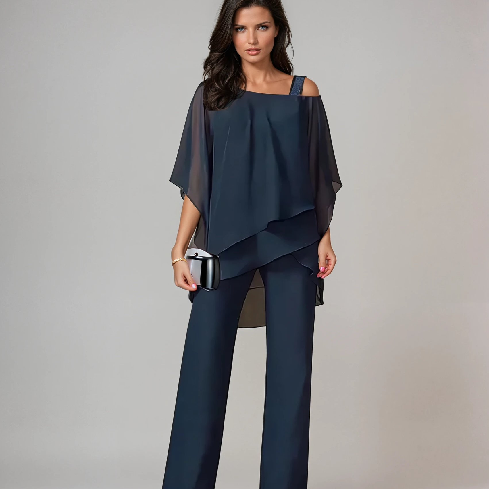 Mariella™ - Conjunto de Duas Peças em Camadas