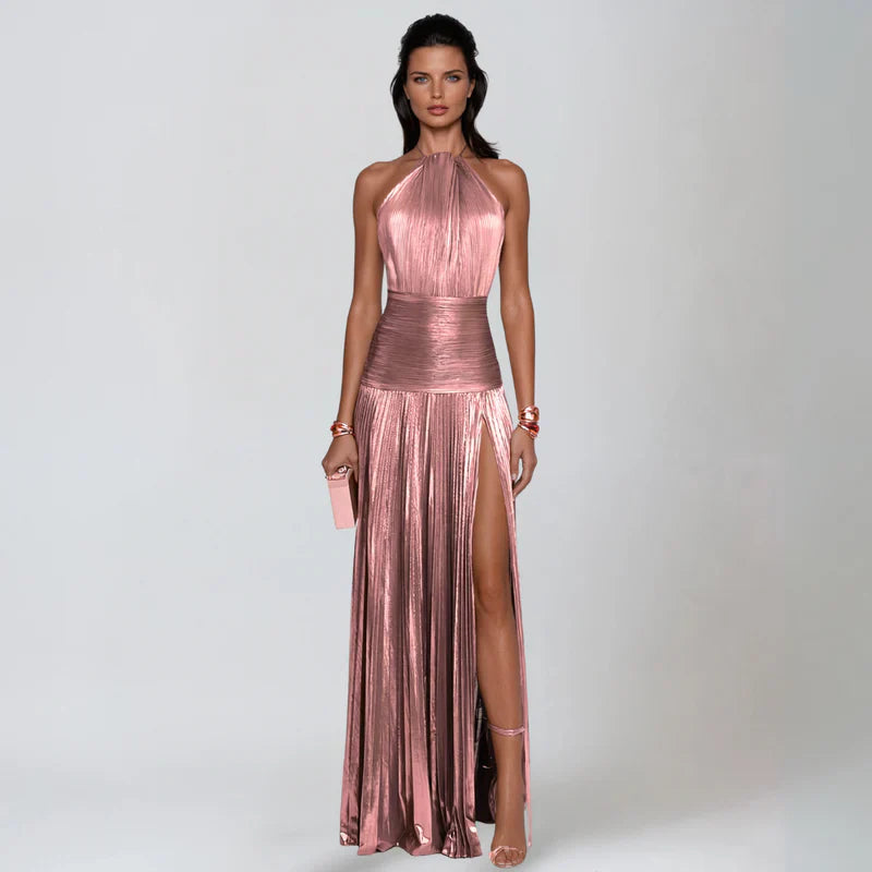 Eva - Vestido com Decote e Costas Abertas