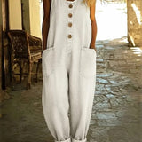 LENNA | JARDINEIRA EM DENIM DE ALGODÃO VINTAGE